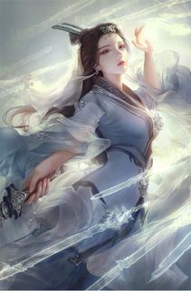 唯美梦幻古装美女人物插画