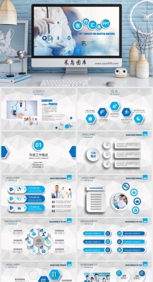 医疗护理 工作计划总结 PPT模板
