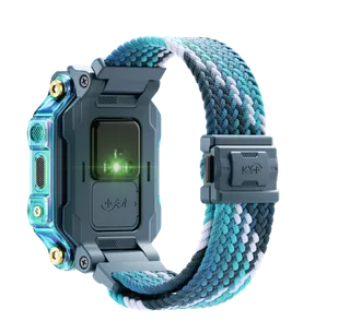 小天才儿童手表实物高清渲染大图Z8表带-绿色免抠