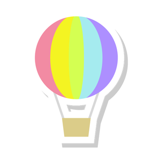 卡通热气球PNG免扣素材