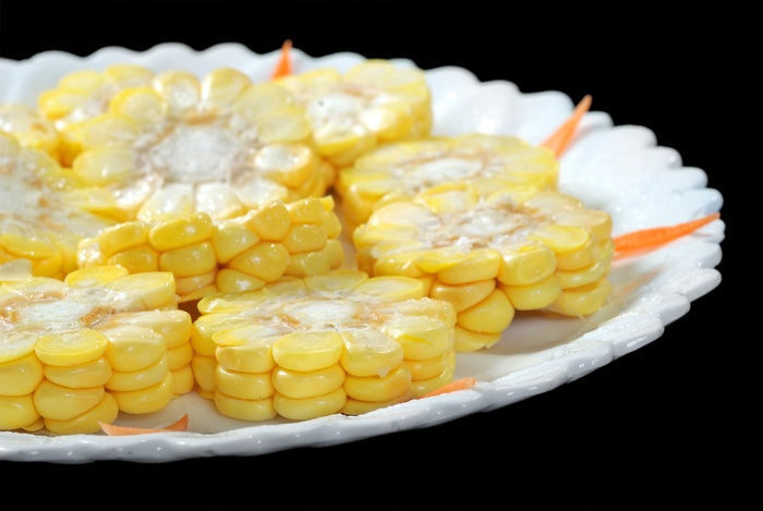 甜玉米火锅配菜美食设计素材