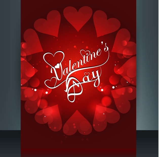 2.14情人节红心玫瑰背景