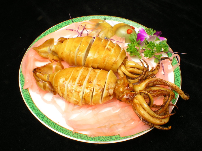 粤菜3208汁烧原只鲜鱿筒