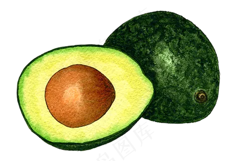 牛油果免抠图片