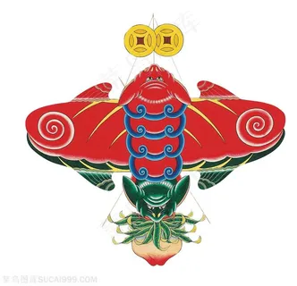 金钱蝙蝠福寿风筝纸鸢民俗节日图片