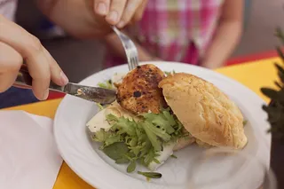 西式汉堡午餐图片