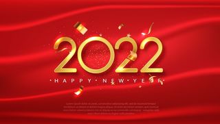 设计新年2022年背景