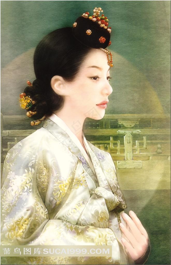 德珍手绘古典美人