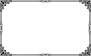 古色古香古典古风花纹边框