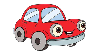 卡通小汽车可爱