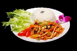 鱼香肉丝B餐饮快餐盖浇饭产品成品高清大图免扣