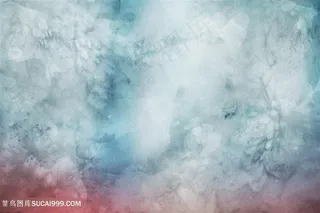 冷灰浅蓝色天空水墨水彩幻彩背景高清图片