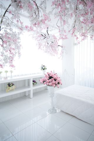 现代美丽3D浪漫结婚空间背景墙