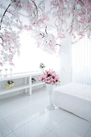 现代美丽3D浪漫结婚空间背景墙