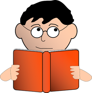 卡通人物读书简笔少儿兴趣班