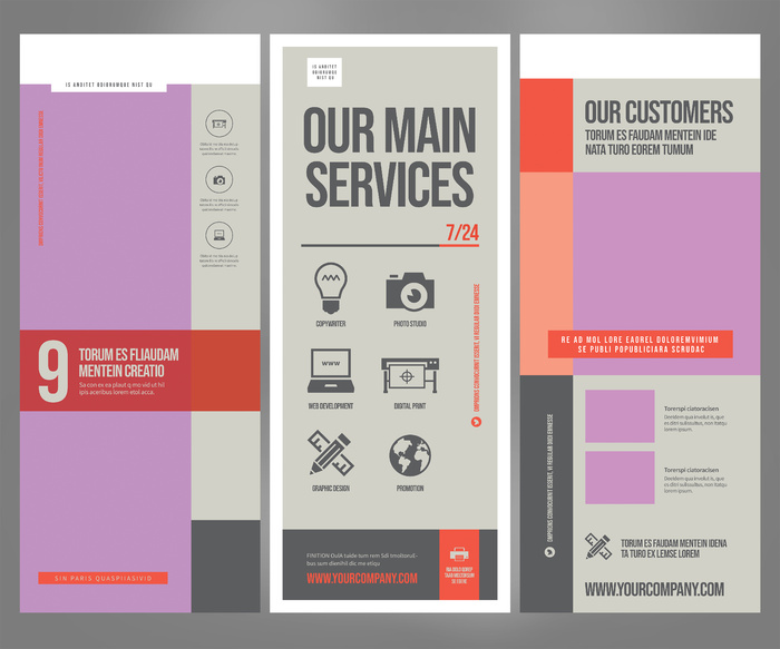 易拉宝设计模板PSD分层素材