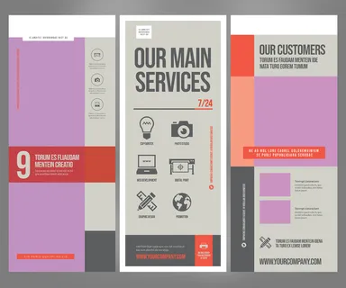 易拉宝设计模板PSD分层素材