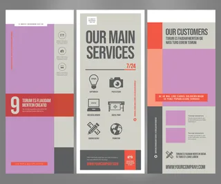 易拉宝设计模板PSD分层素材