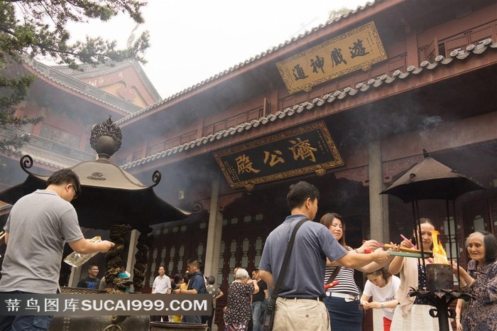 杭州灵隐寺济公殿旅游佛教圣地