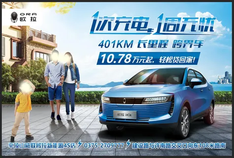 欧拉iQ车顶牌图片