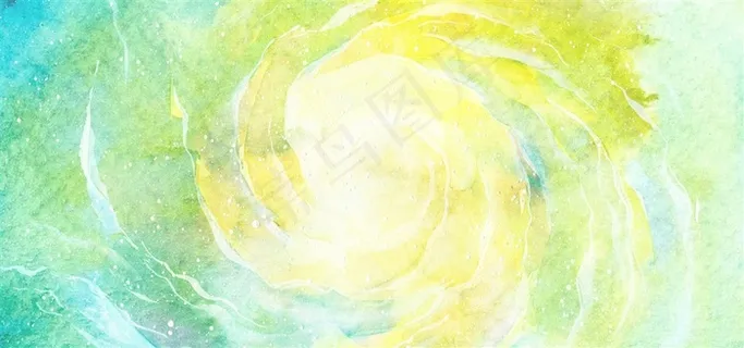 唯美小清新绿色星空背景底纹