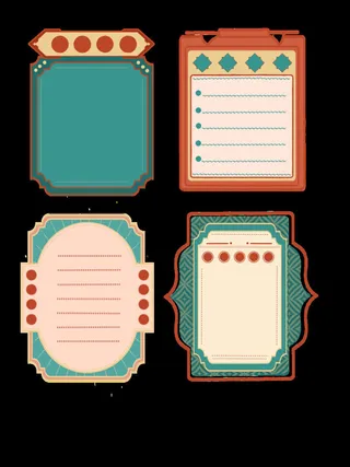 复古装饰国潮港风传统文化矢量源文件