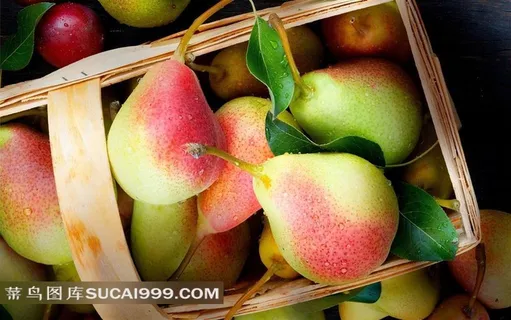 金黄的大鸭梨水果摄影图片