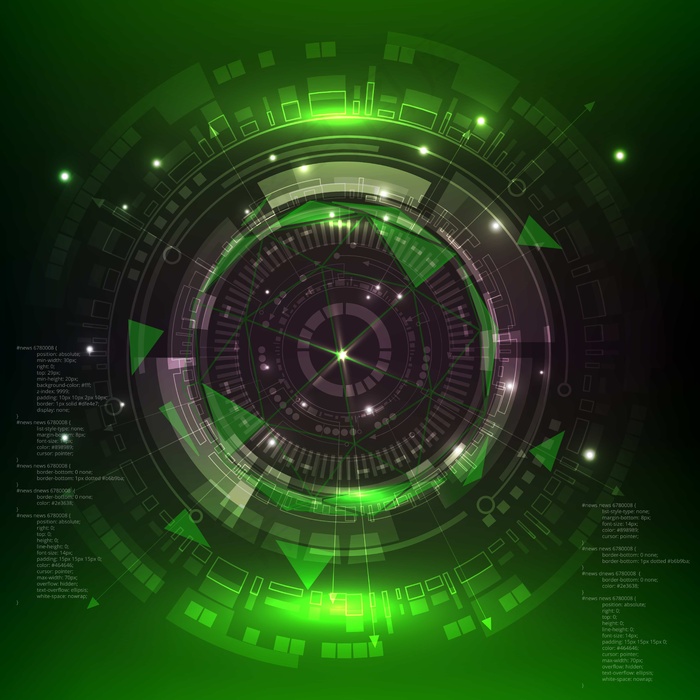 科技科幻未来仪表盘HUD界面UI图标数据图形图案eps,ai矢量模版下载