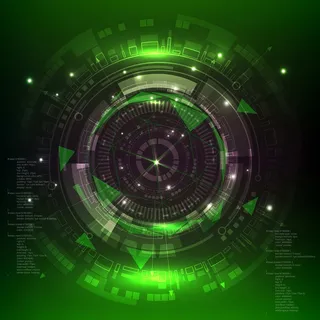 科技科幻未来仪表盘HUD界面UI图标数据图形图案