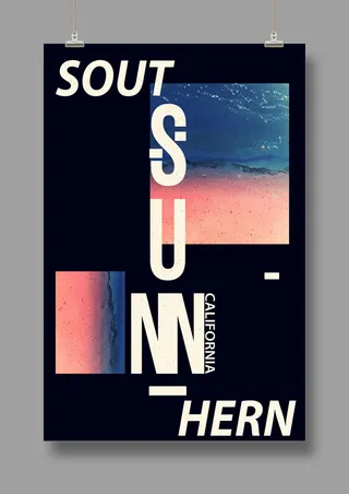 国外时尚 潮流海报 英文PSD海报