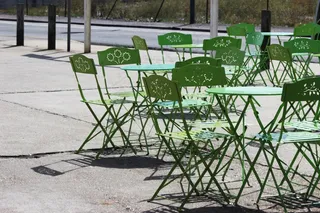 露天休闲桌椅图片