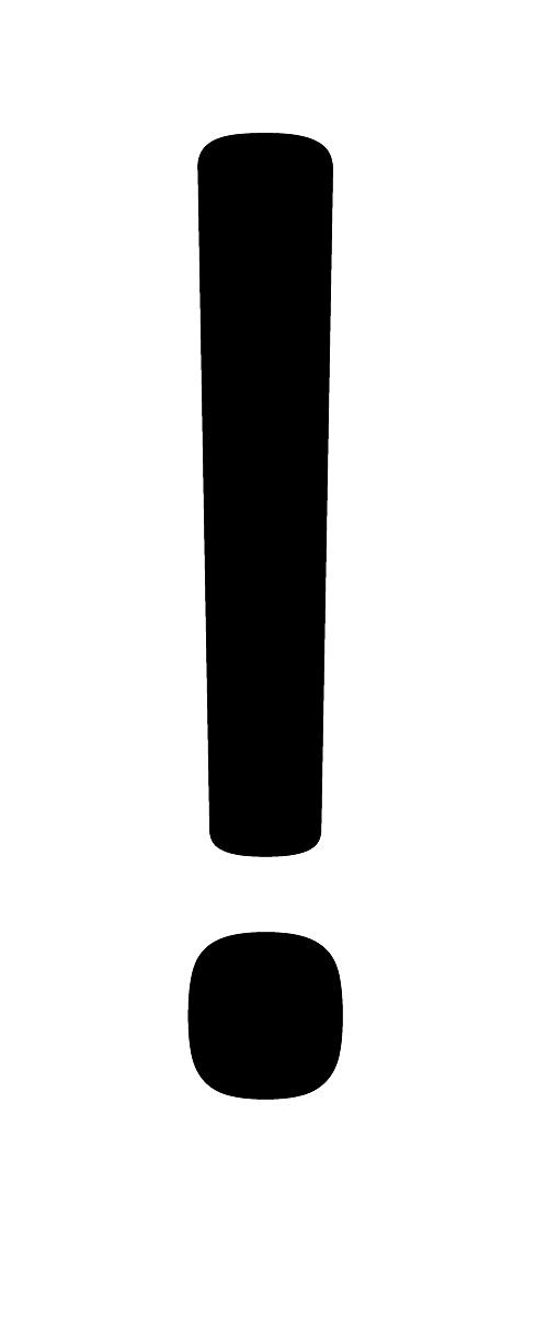 感叹号 PNG免抠(500x1200)