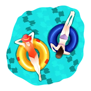 游泳池游泳度假