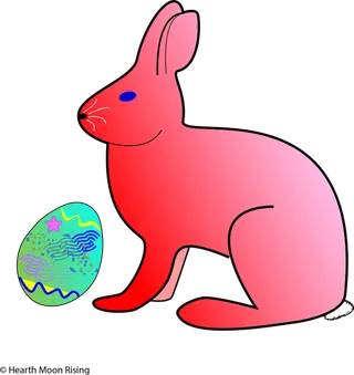 兔子彩蛋卡通简笔