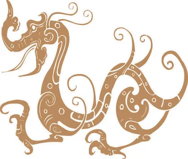 传统中国风古典宫廷龙凤吉祥喜庆图案图腾纹样矢量图设计素材