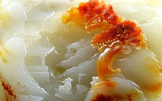 雕塑玉雕背景风景