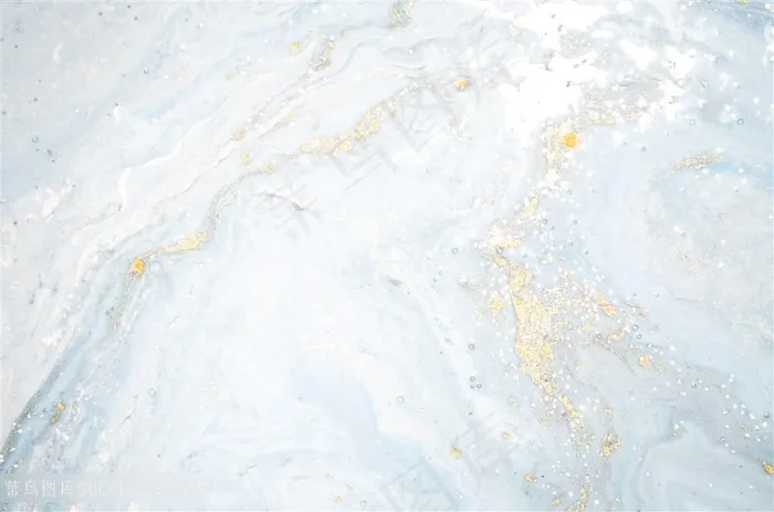 浅蓝水墨大理石鎏金淡雅背景底纹
