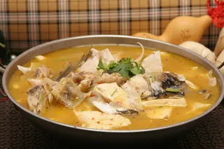 锅仔鱼头块炖豆腐26