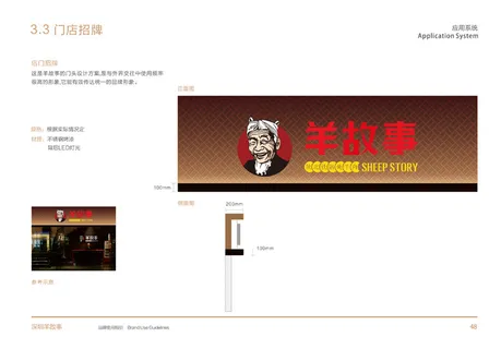 门店招牌 羊故事 西北菜 VI设计 餐饮 