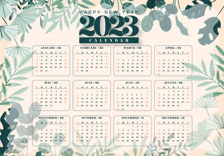 2023日历 2023年挂历 兔年日历 