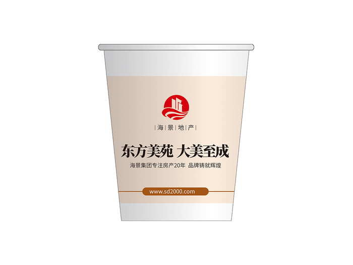 7.房产纸杯cdr矢量模版下载