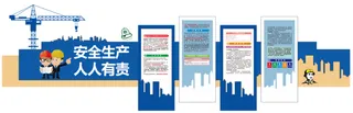 工地 建筑 安全生产 人人人责文化墙