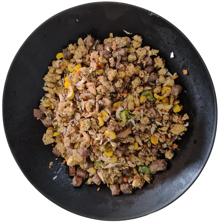 牛油果青椒牛柳无米炒饭胚芽燕麦鸡蛋炒饭配菜免抠摄影实拍实物元素素材psd模版下载