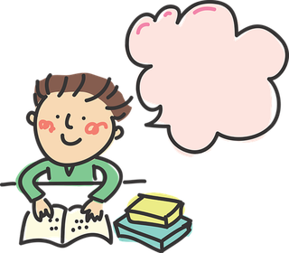 线条男孩卡通想法素材少儿兴趣班