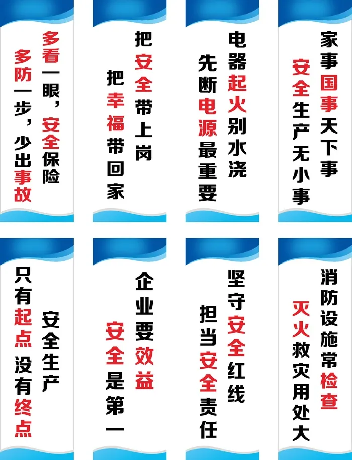 蓝色红色车间安全管理规范标识CDR矢量图cdr矢量模版下载