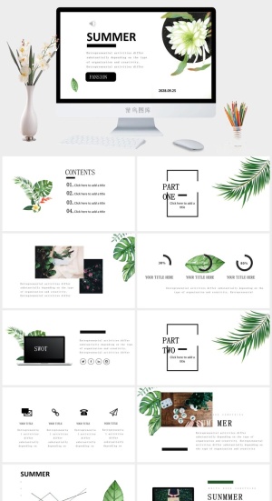 北欧风简约模板PPT预览图