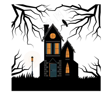 万圣节节日卡通素材城堡 万圣节节日卡通素材城堡
