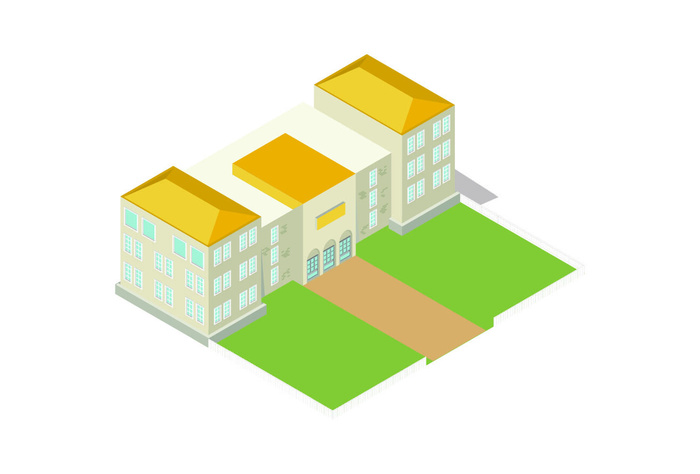 分析图素材图标集合景观建筑立面插画场景AI矢量图形设计eps,ai矢量模版下载