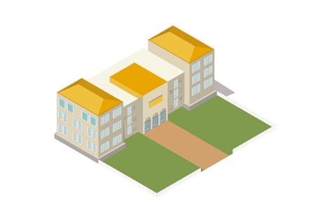 分析图素材图标集合景观建筑立面插画场景AI矢量图形设计