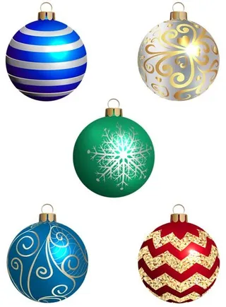 圣诞球小玩意免抠